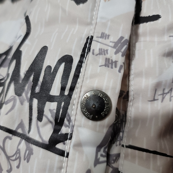 Punk Royal Bomber Jacket Destroy Creatures of Chaos Size Medium Beige Gray - Picture 10 of 15